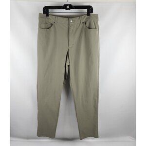 VRST Pants Mens 35x29 Limitless 4-Way 5-Pocket Slim Fit  Sage Green